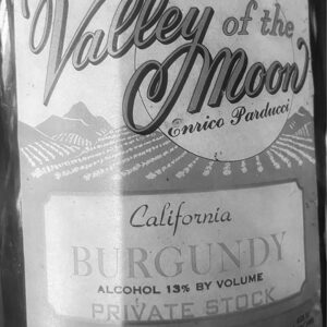 VOM JUG Label Vintage Valley of the Moon Burgundy jug circa 1960's